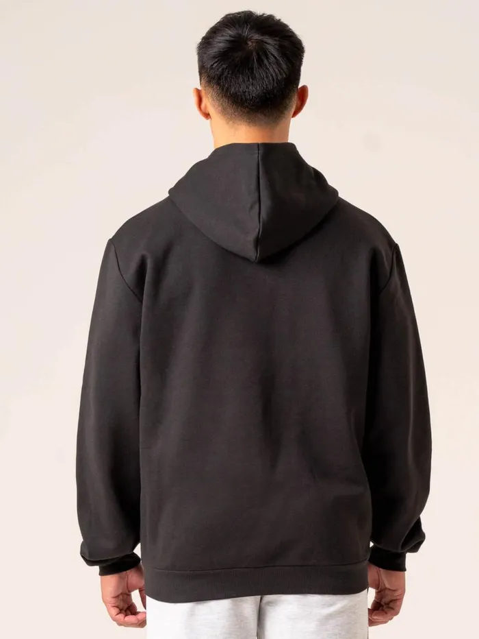 Sweaters and Hoodies Mens Ryderwear Emerge Track Jacket Faded Black