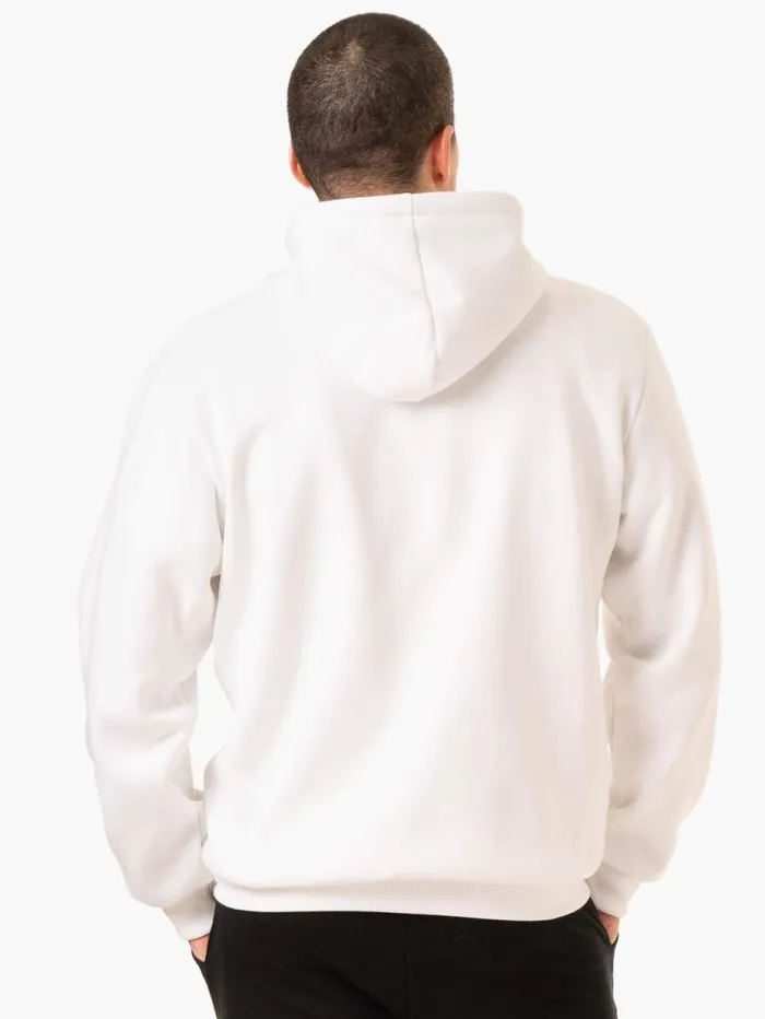 Sweaters and Hoodies Mens Ryderwear Essential Zip Up Jacket White