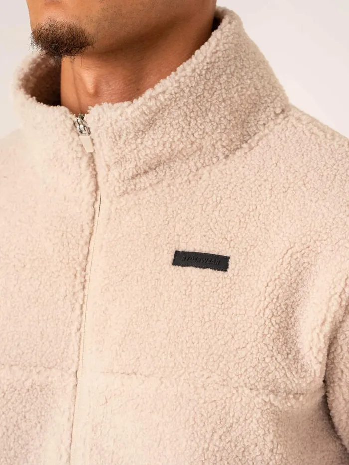 Sweaters and Hoodies Mens Ryderwear Flex Polar Fleece Jacket Chalk