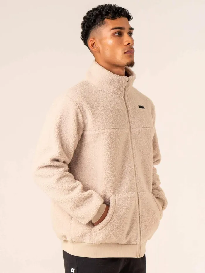 Sweaters and Hoodies Mens Ryderwear Flex Polar Fleece Jacket Chalk