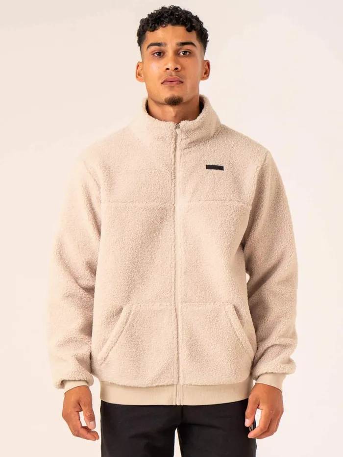 Sweaters and Hoodies Mens Ryderwear Flex Polar Fleece Jacket Chalk