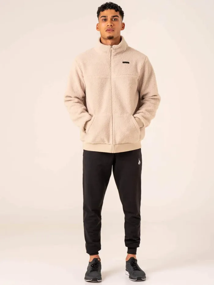 Sweaters and Hoodies Mens Ryderwear Flex Polar Fleece Jacket Chalk