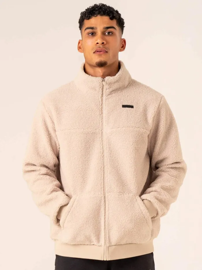 Sweaters and Hoodies Mens Ryderwear Flex Polar Fleece Jacket Chalk