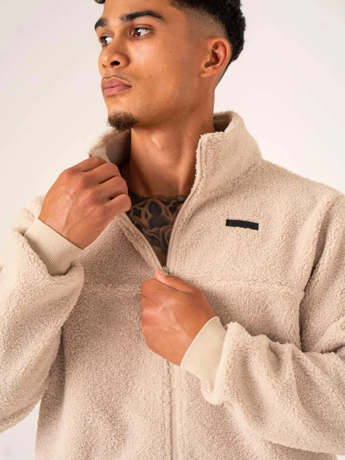 Sweaters and Hoodies Mens Ryderwear Flex Polar Fleece Jacket Chalk