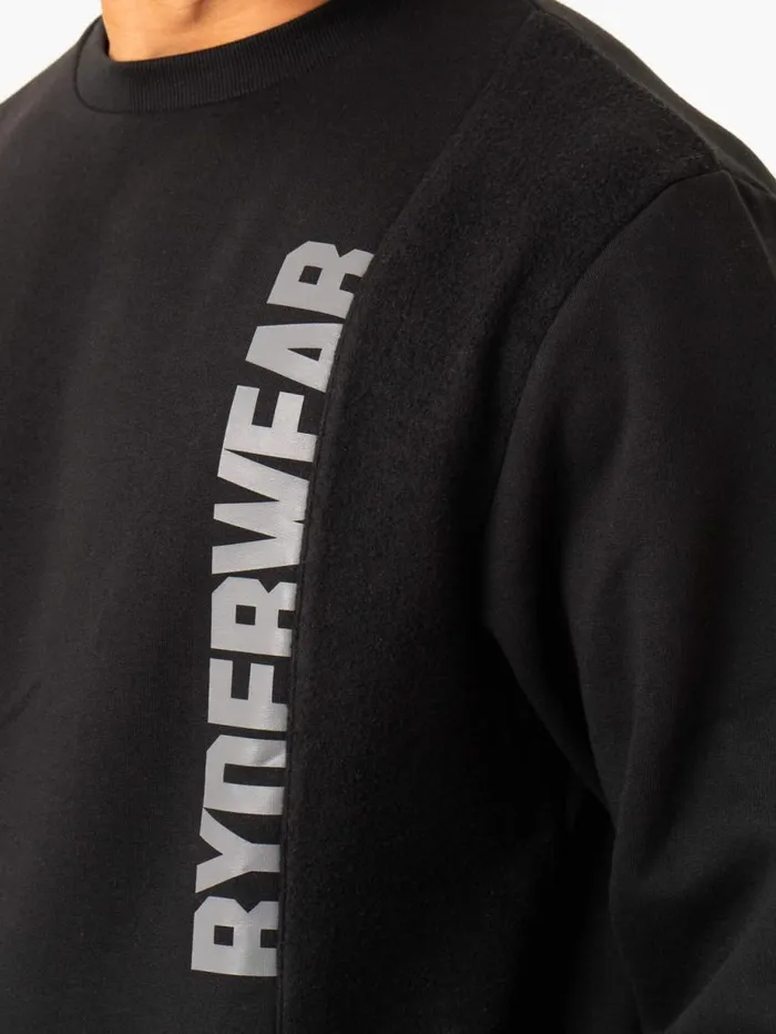 Sweaters and Hoodies Mens Ryderwear Heritage Pullover Jumper Black