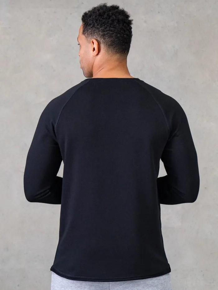 Sweaters and Hoodies Mens Ryderwear Legacy Crewneck Black