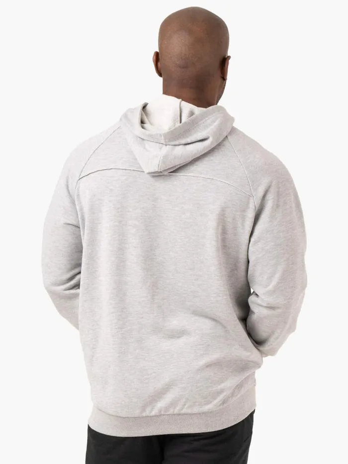 Sweaters and Hoodies Mens Ryderwear Pursuit Zip Up Hoodie Light Grey Marl