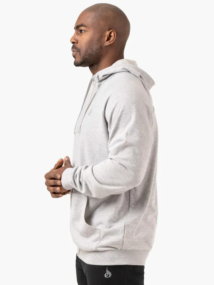 Sweaters and Hoodies Mens Ryderwear Pursuit Zip Up Hoodie Light Grey Marl
