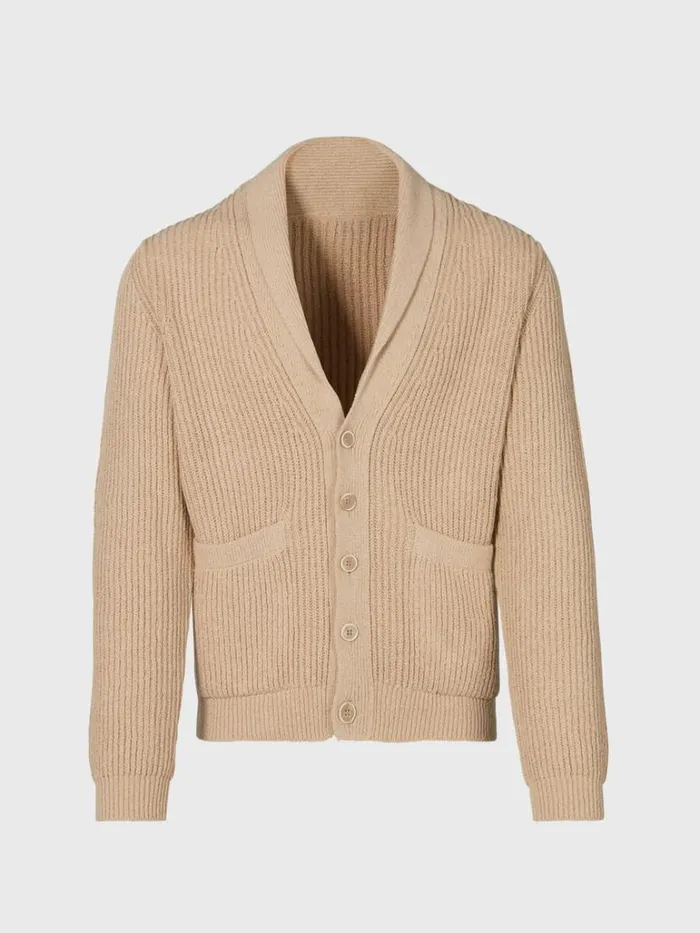 Sweaters Mens Paul Stuart Button Front Cardigan Tan