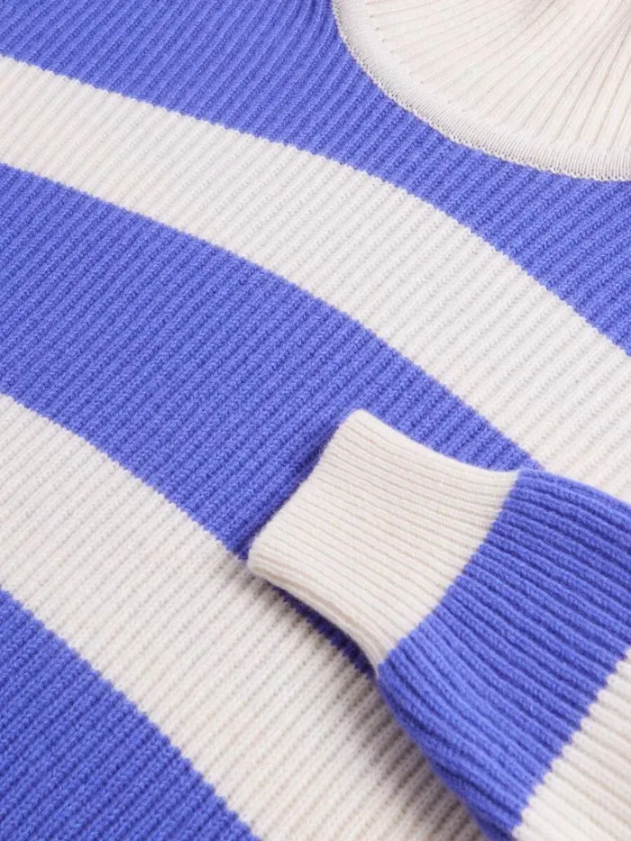 Sweaters Mens Paul Stuart Cashmere Striped Turtleneck Lavenderwhite