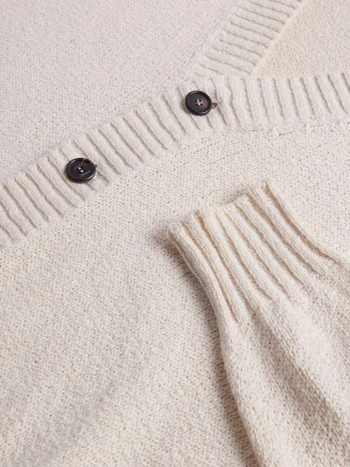 Sweaters Mens Paul Stuart Cotton Button Front Cardigan Sand