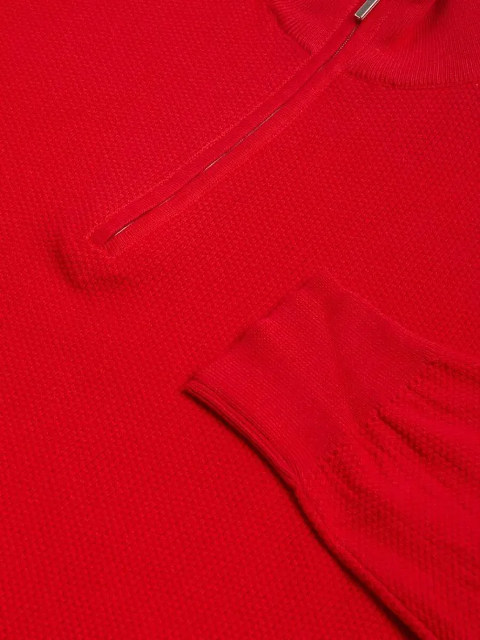 Sweaters Mens Paul Stuart Cotton Quarter Zip Rice Stitch Sweater Medium Blue Sweaters Mens Paul Stuart Cotton Quarter Zip Rice Stitch Sweater Medium Blue