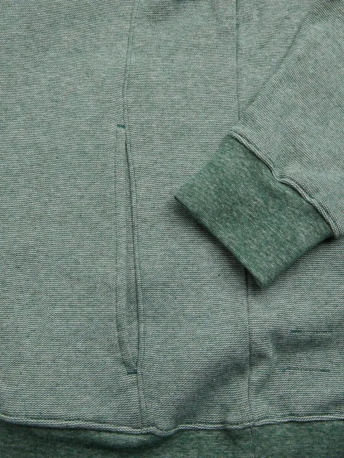Sweaters Mens Paul Stuart Hairline Stripe Pullover With Snap Buttons Grey
