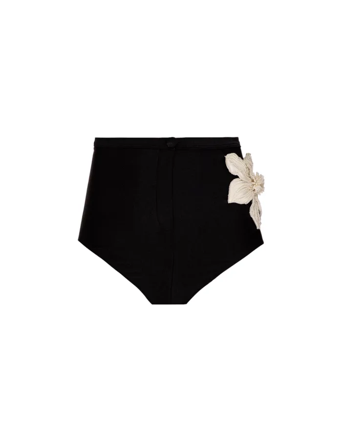 Swim BEADED FLOWER HOT PANT FINAL SALE PatBO Bikinis