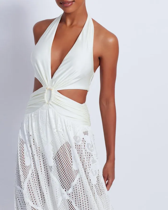 Swim CutOut Beach Dress PatBO Beach Dresses