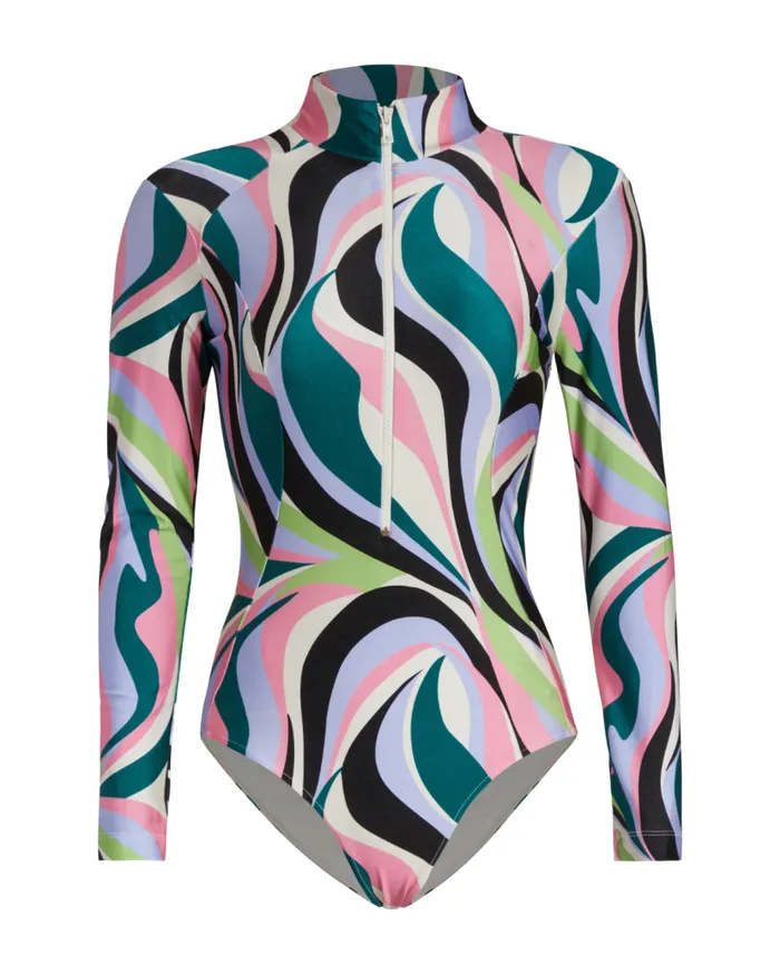 Swim DELOS ZIPFRONT RASHGUARD FINAL SALE PatBO One Pieces