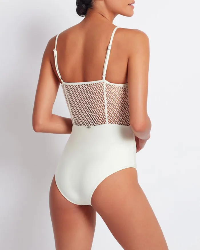 Swim Floral Crochet One Piece PatBO One Pieces