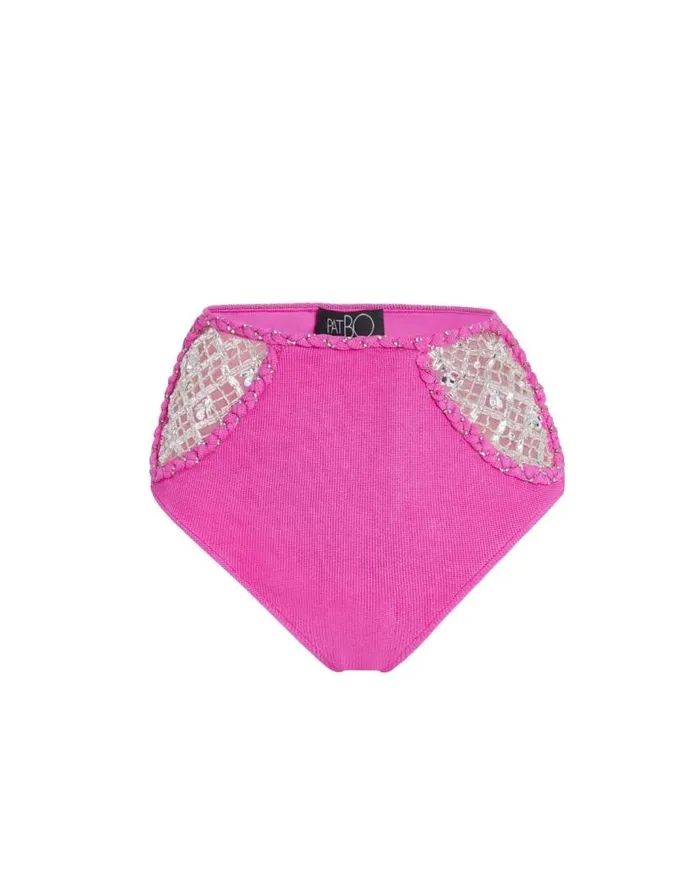 Swim HandBeaded Knit Bikini Bottom X Harrods FINAL SALE PatBO Bikinis