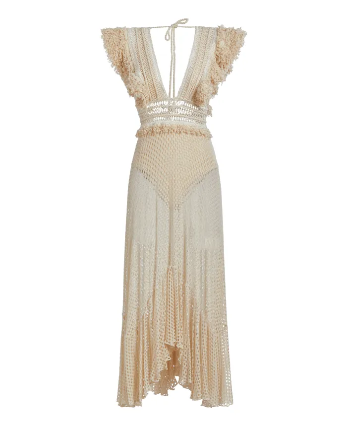 Swim HANDWOVEN NETTED BEACH DRESS PatBO Beach Dresses