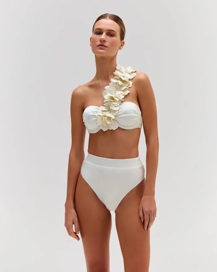 Swim High Leg Bikini Bottom EXCLUSIVE PatBO Bikinis