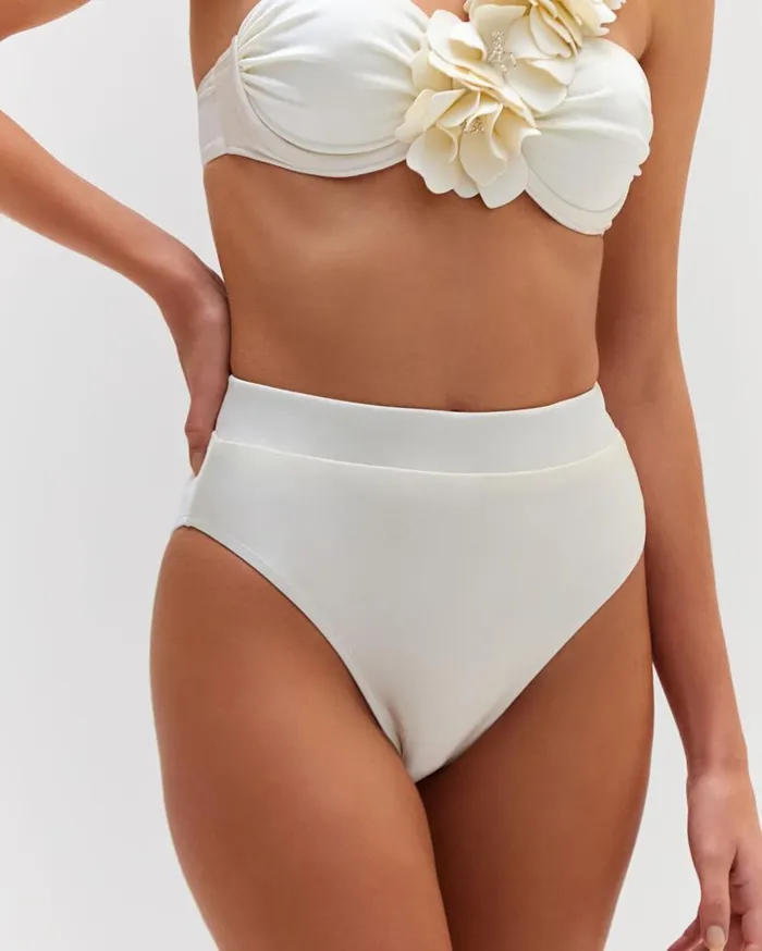Swim High Leg Bikini Bottom EXCLUSIVE PatBO Bikinis