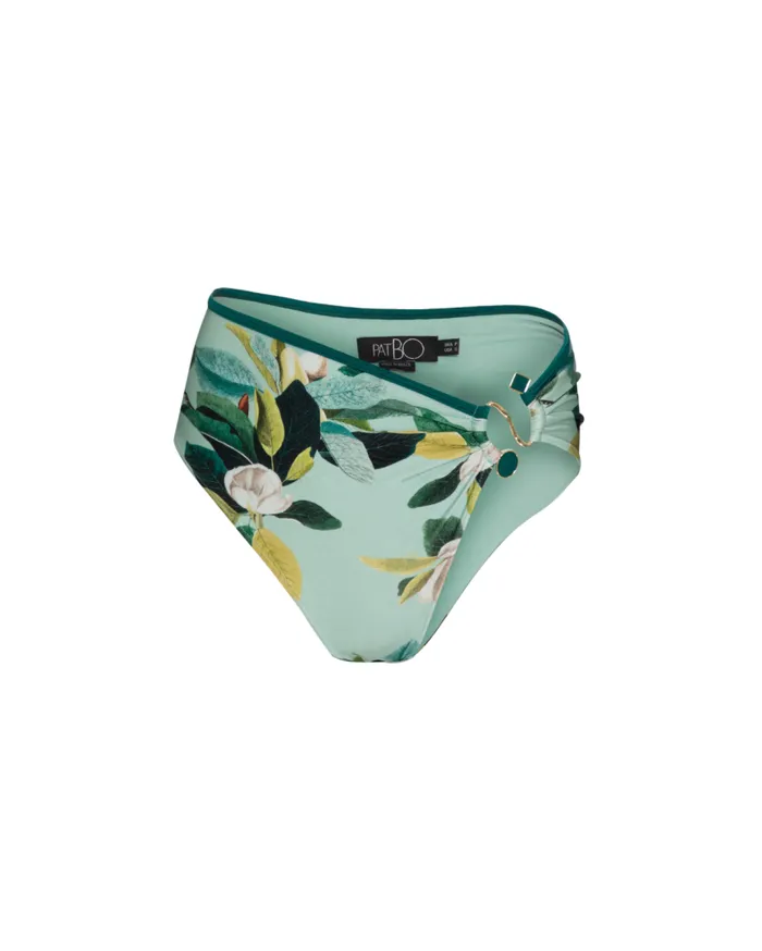 Swim Magnolia High Leg Bikini Bottom PatBO Bikinis
