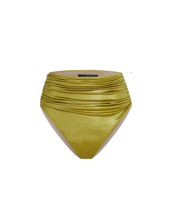 Swim Metallic Jersey Bikini Bottom PatBO Bikinis