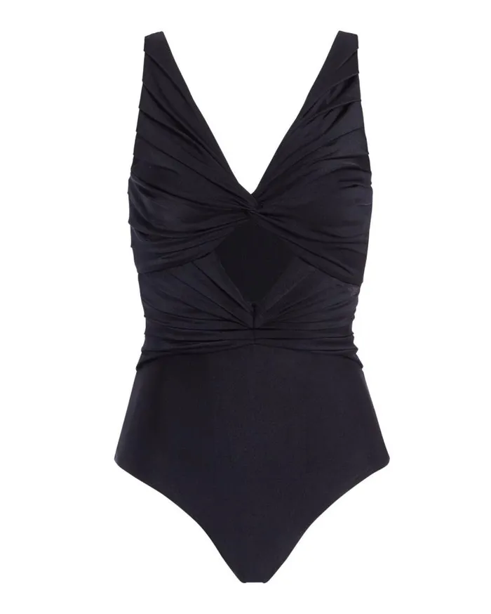 Swim Pleated CutOut One Piece FINAL SALE PatBO One Pieces