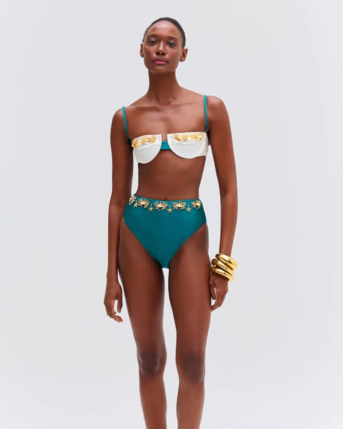 Swim PORTOFINO HANDBEADED BIKINI BOTTOM PatBO Bikinis
