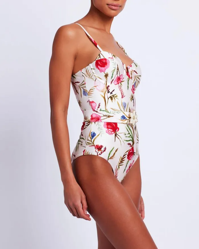 Swim Viera Bustier Swimsuit PatBO One Pieces