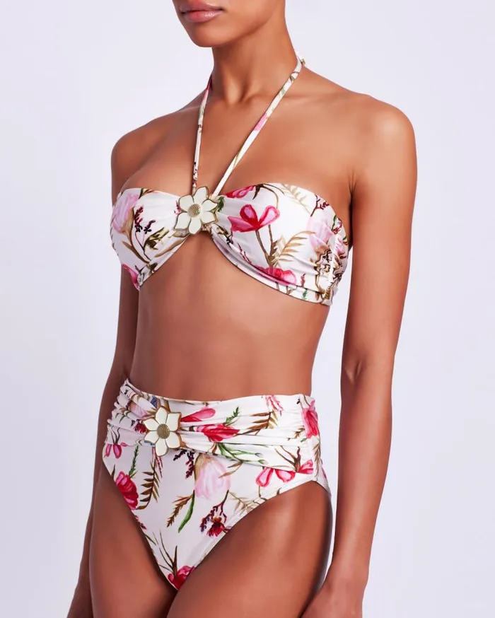 Swim Viera High Waist Bikini Bottom EXCLUSIVE PatBO Bikinis