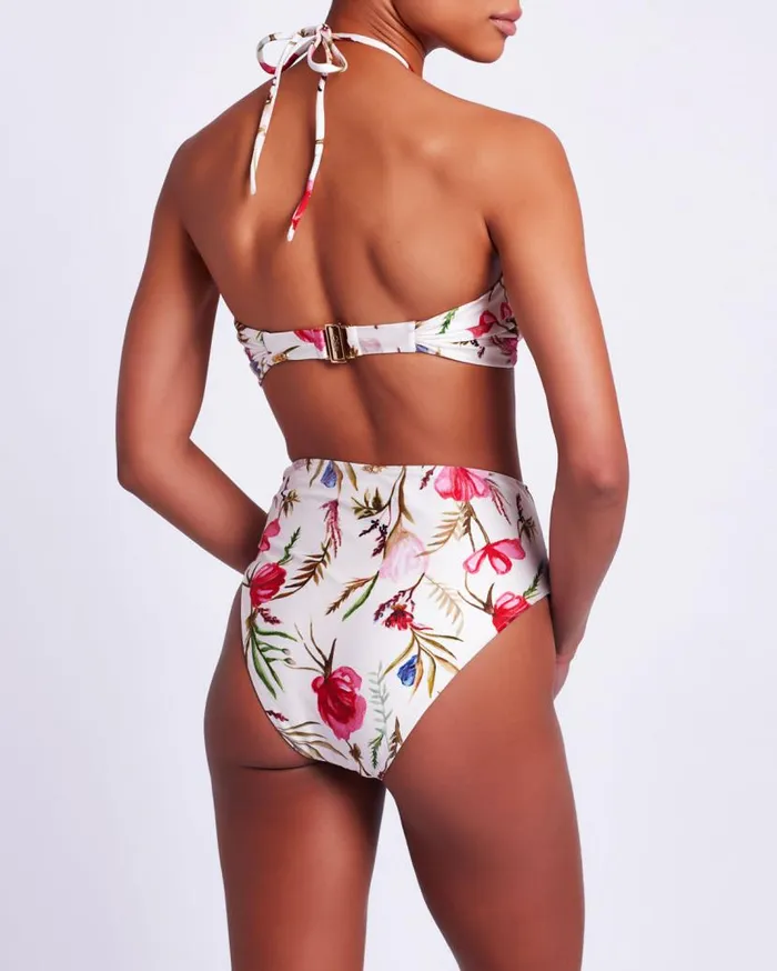 Swim Viera High Waist Bikini Bottom EXCLUSIVE PatBO Bikinis