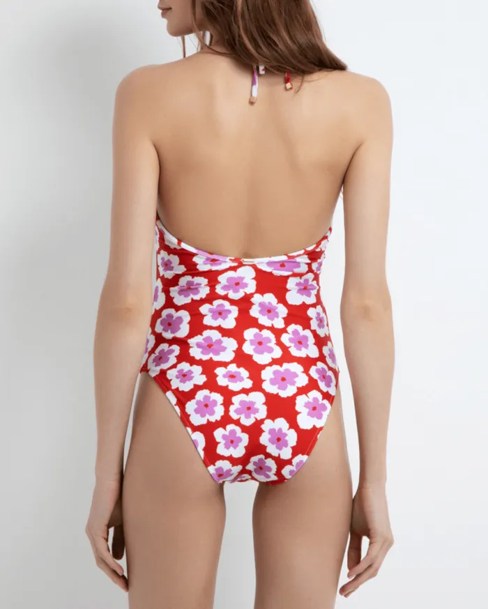 Swim WINDFLOWER PLUNGE SWIMSUIT FINAL SALE PatBO One Pieces