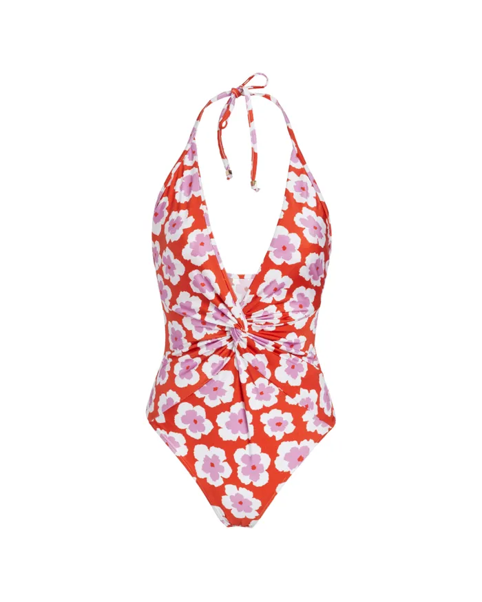 Swim WINDFLOWER PLUNGE SWIMSUIT FINAL SALE PatBO One Pieces