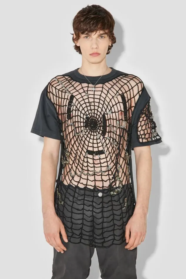 TShirts Men MISBHV Crochet TShirt Black