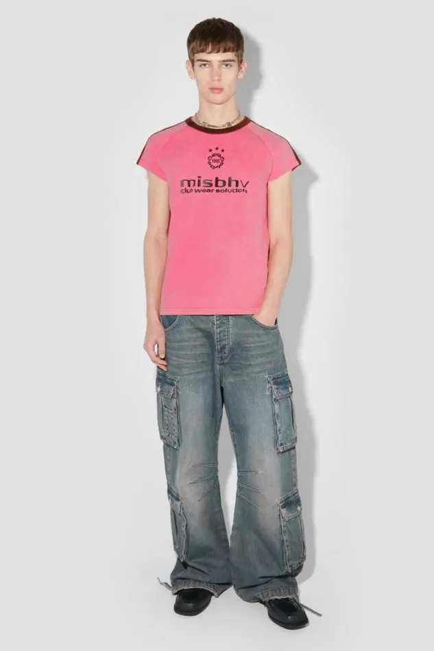 TShirts Men MISBHV Hools TShirt Washed Pink