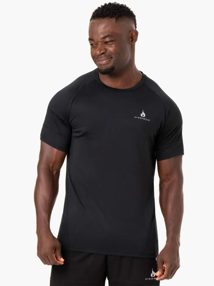 TShirts Mens Ryderwear Action Mesh TShirt Black