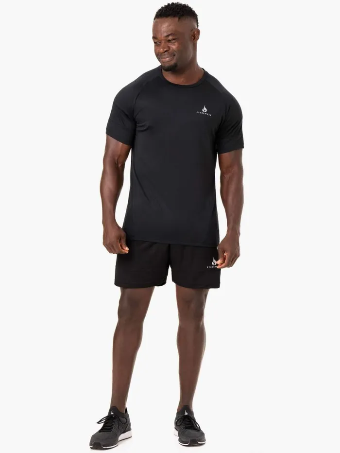 TShirts Mens Ryderwear Action Mesh TShirt Black