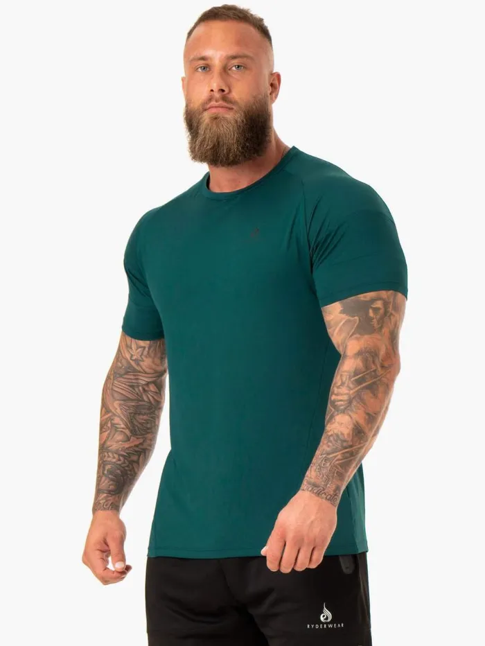 TShirts Mens Ryderwear Action Mesh TShirt Emerald