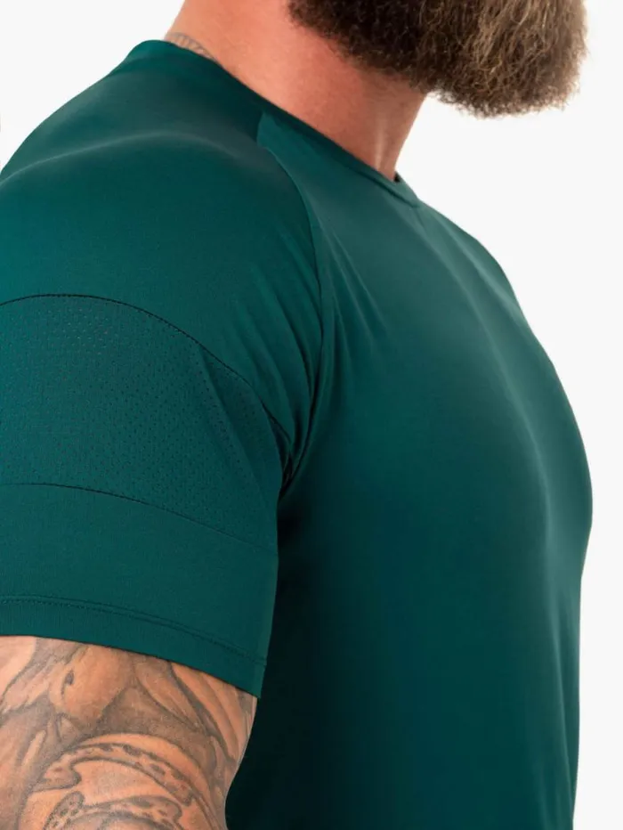 TShirts Mens Ryderwear Action Mesh TShirt Emerald