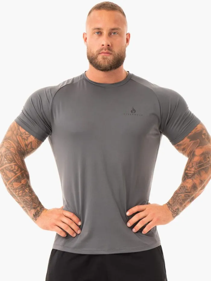 TShirts Mens Ryderwear Breeze TShirt Charcoal