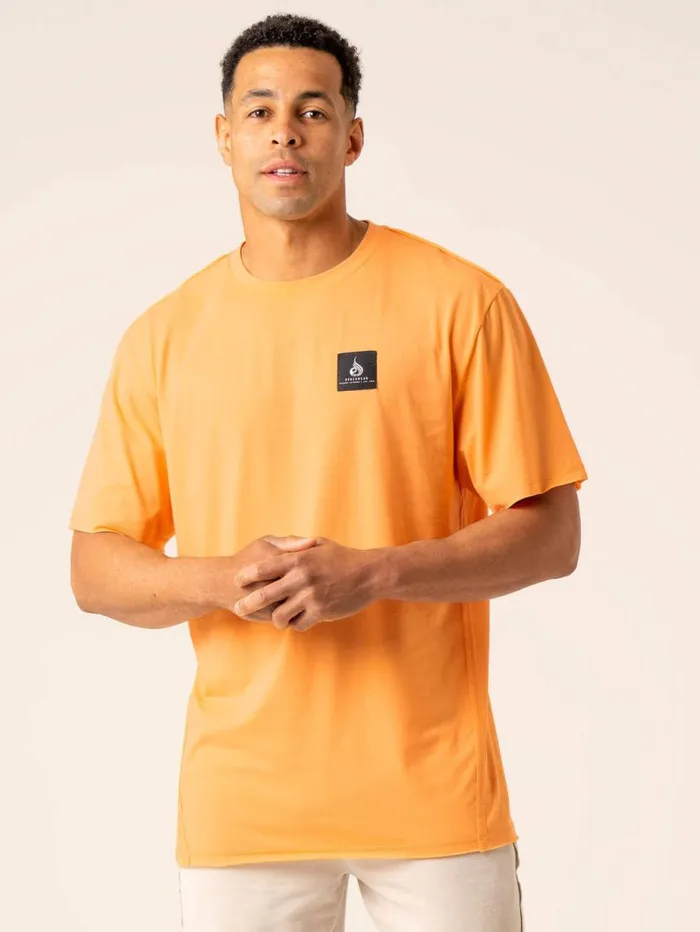 TShirts Mens Ryderwear Dynamic Oversized TShirt Orange Sherbet
