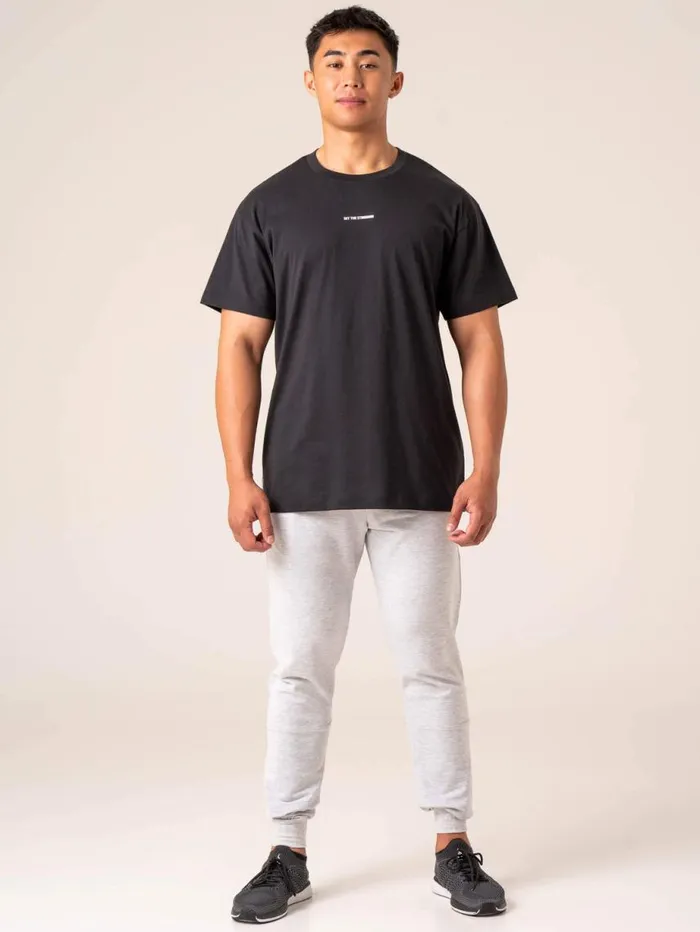 TShirts Mens Ryderwear Emerge Oversized TShirt Faded Black