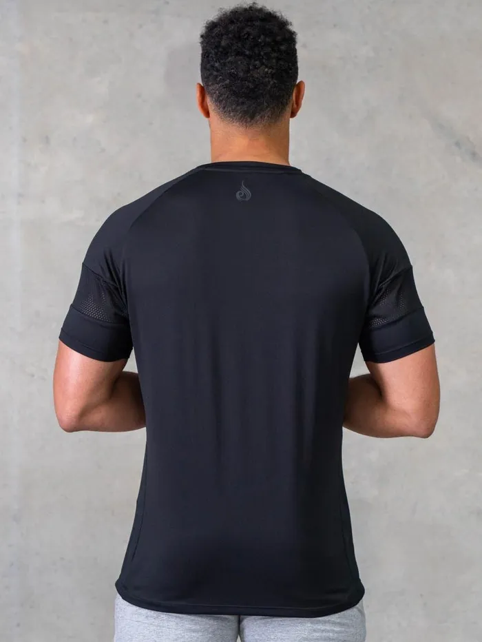 TShirts Mens Ryderwear Flex Mesh TShirt Black