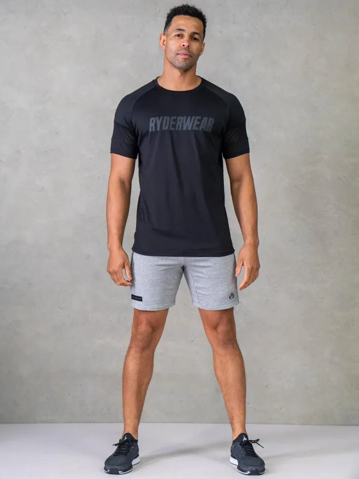 TShirts Mens Ryderwear Flex Mesh TShirt Black
