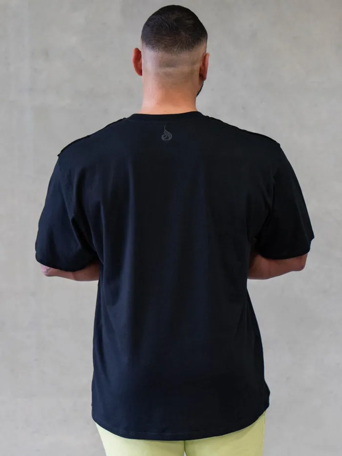 TShirts Mens Ryderwear Force Oversized TShirt Black