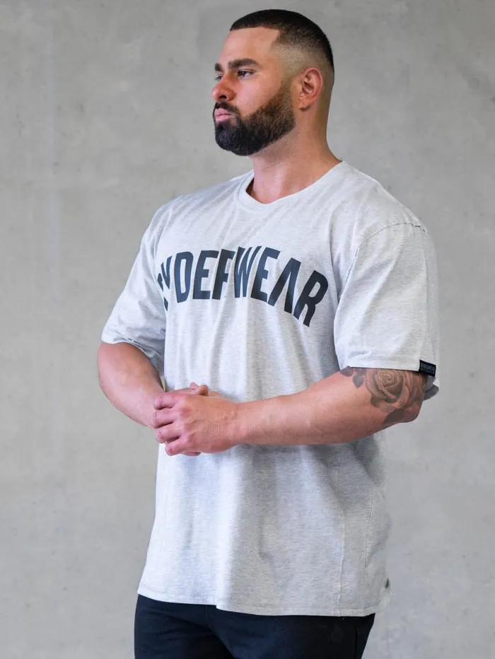 TShirts Mens Ryderwear Force Oversized TShirt Chalk Grey Marl