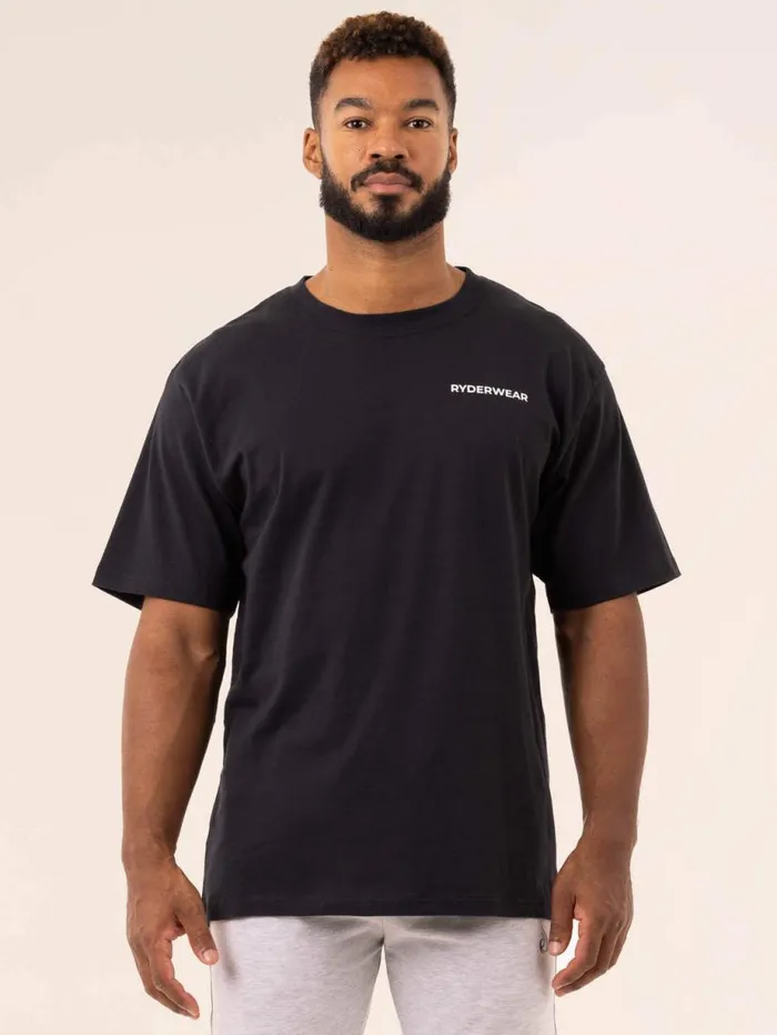 TShirts Mens Ryderwear Industry Oversized TShirt Black