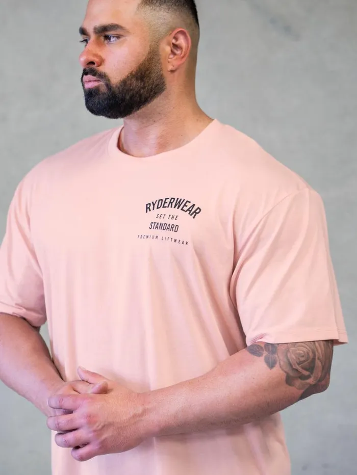 TShirts Mens Ryderwear Legacy TShirt Faded Pink