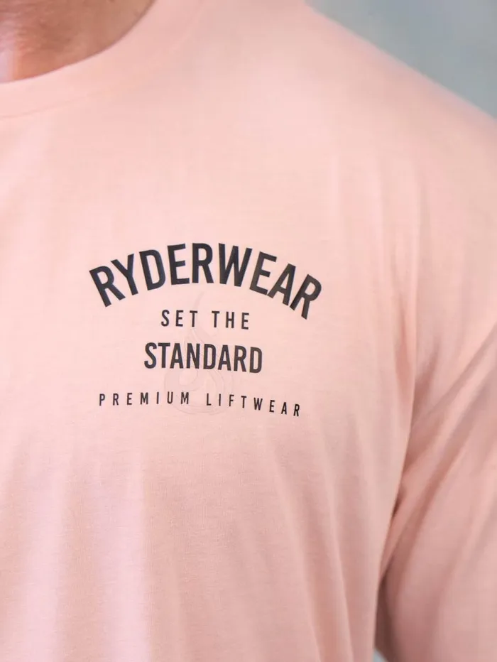 TShirts Mens Ryderwear Legacy TShirt Faded Pink